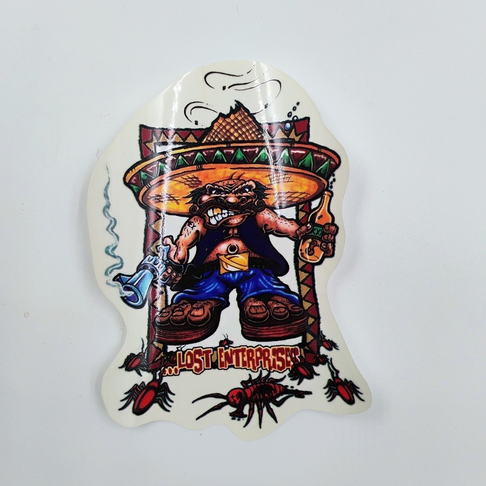 Lost Enterprises Surfboards Mexico Sticker VTG 1990's Surfing Skate Skateboardin
